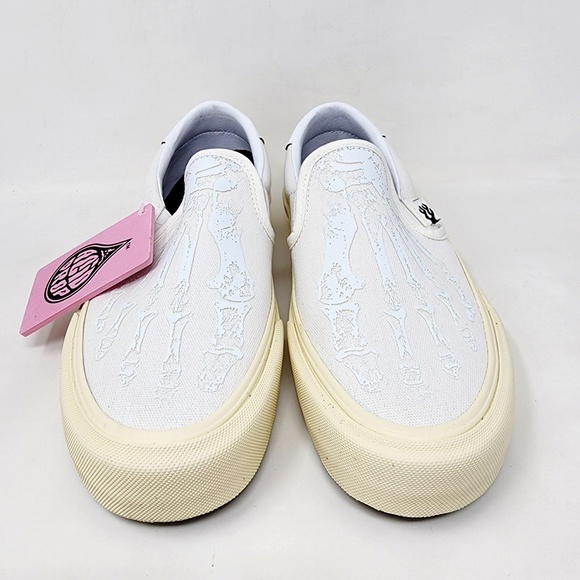 Straye Ventura Cream X-Ray 3D Acid Drop Slip On Skate Shoes - Picture 5 of 8